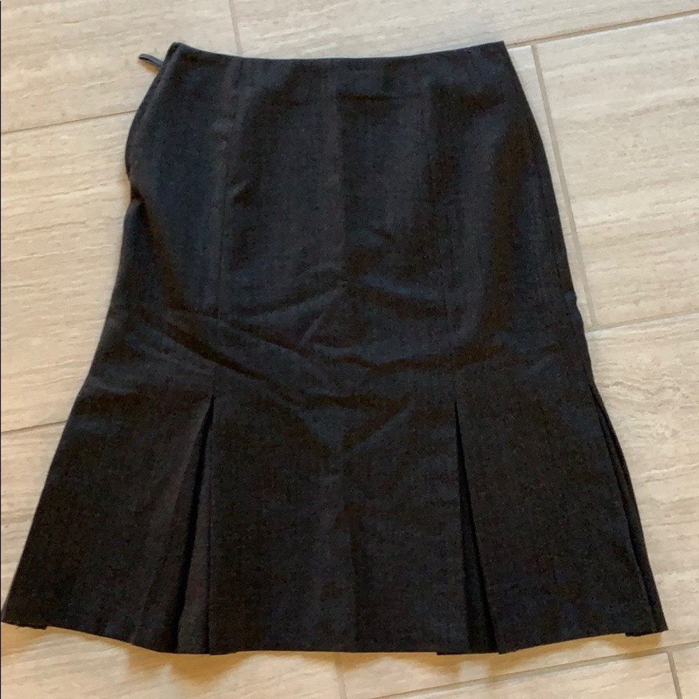 Wool A-line skirt